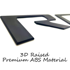 Auto Safety scale comparison of letters on tailgate showing correct sizing and seamless appearance