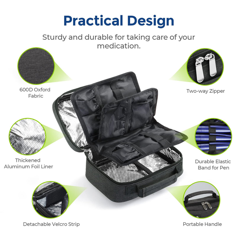 AUVON sturdy carry handle and zipper for convenient transport and quick airport handling