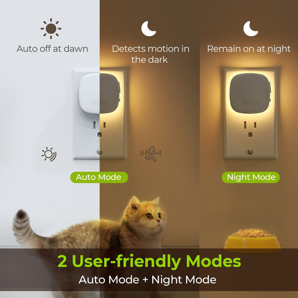 AUVON dim controls detail showing adjustable brightness for comfort