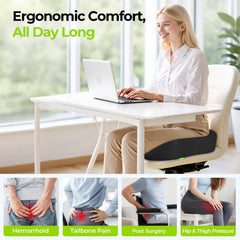 AUVON close-up of memory foam thickness for firm support