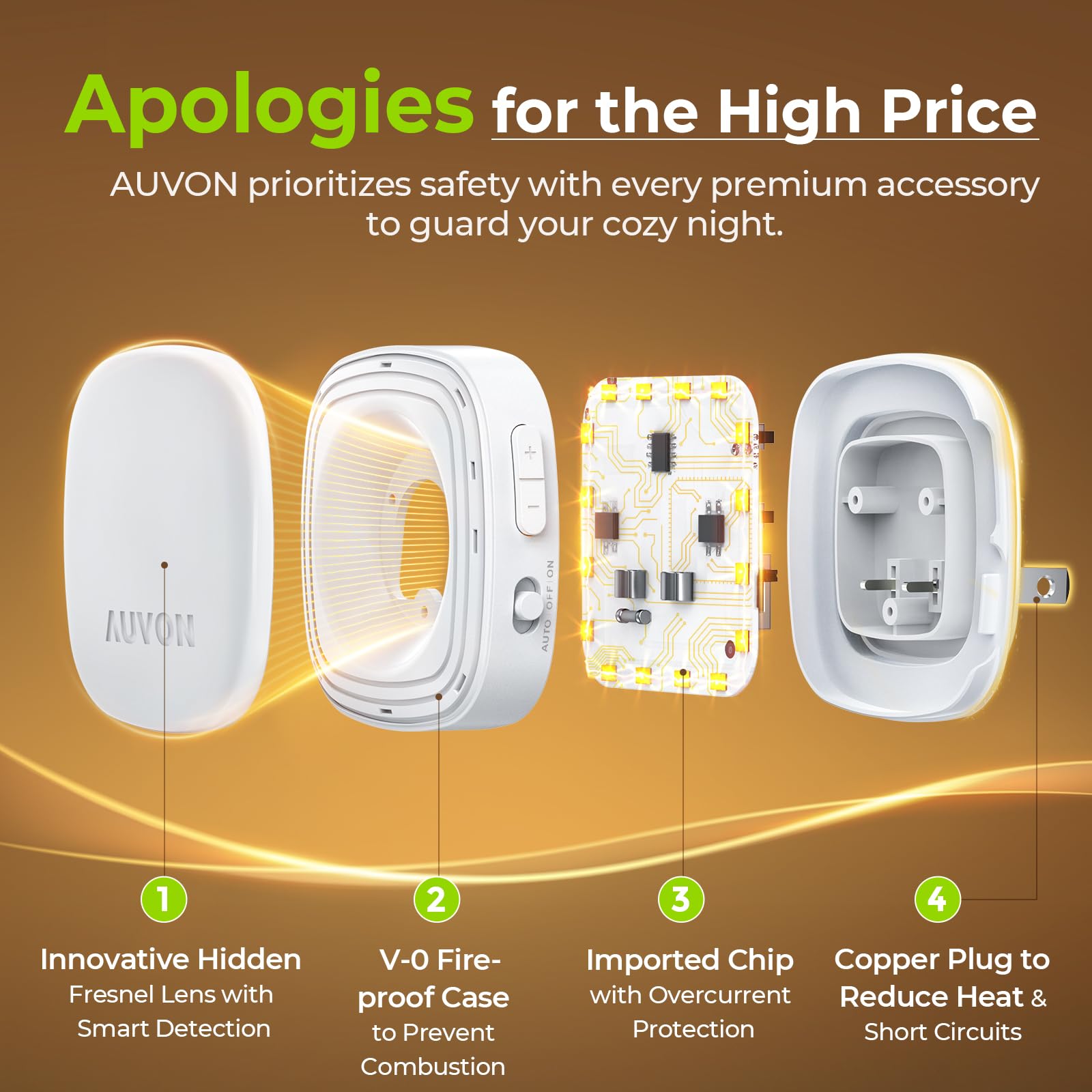 AUVON safety label fire-resistant case illustrating durable, safer construction