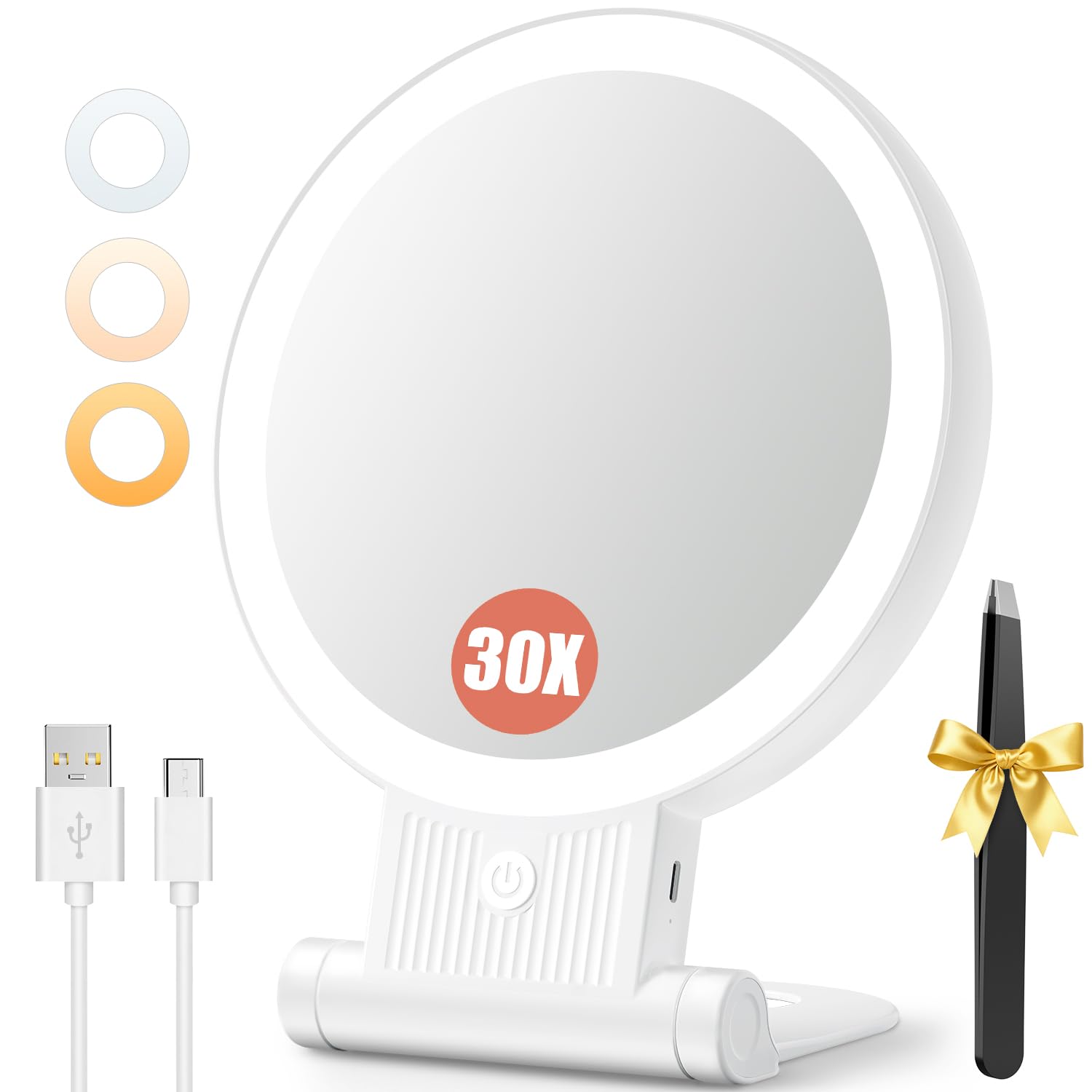 Auxmir front view of BM-2403 mirror showing clean design and accurate reflection benefit
