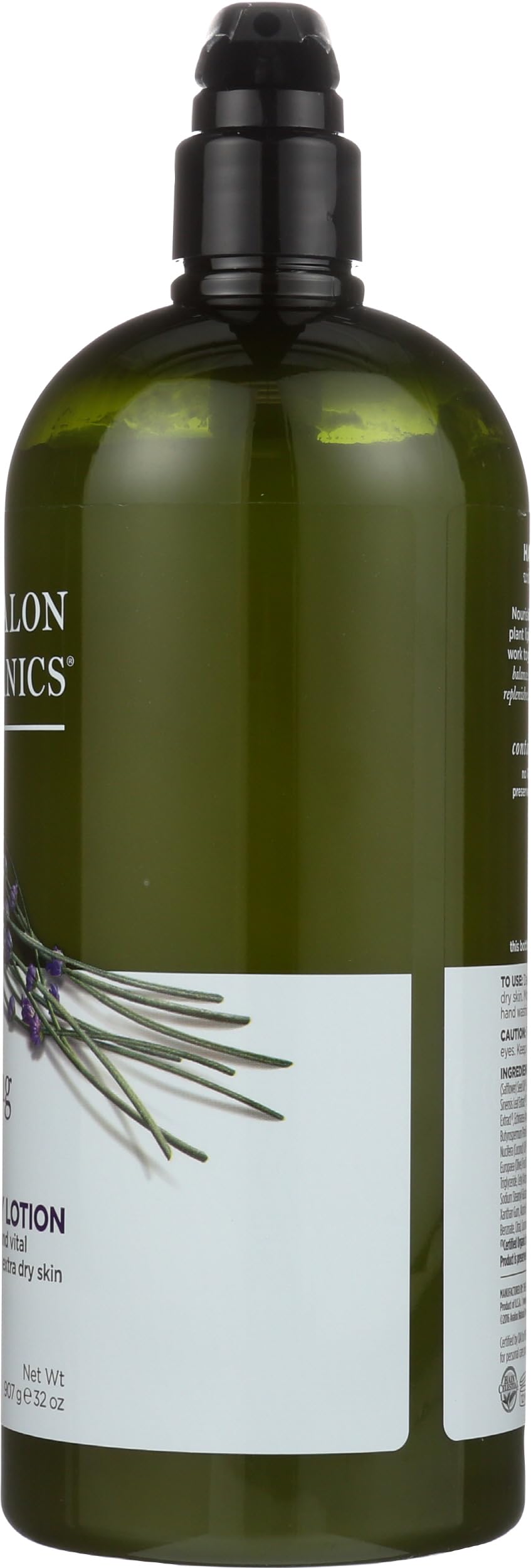 Avalon Organics lotion in bathroom setting encouraging post-shower use