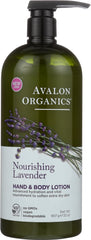 Avalon Organics front packaging showing 32 oz bottle and label benefits