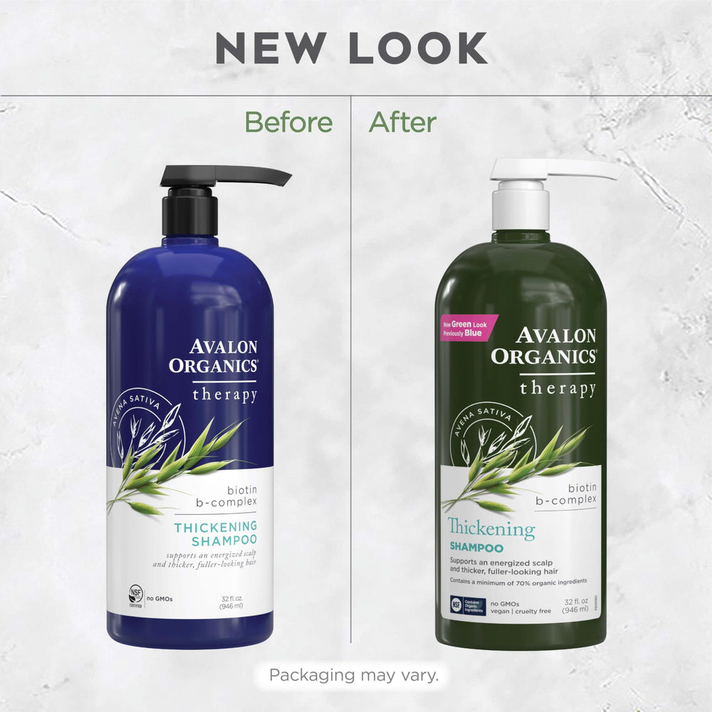 Recycled bottle symbol on Avalon Organics packaging emphasizing eco-friendly packaging benefit