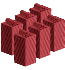 Avalon Towels front pack showing bulk 150 red rags for cost savings