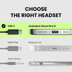 Avantree C171 earhook close-up demonstrating secure fit during movement
