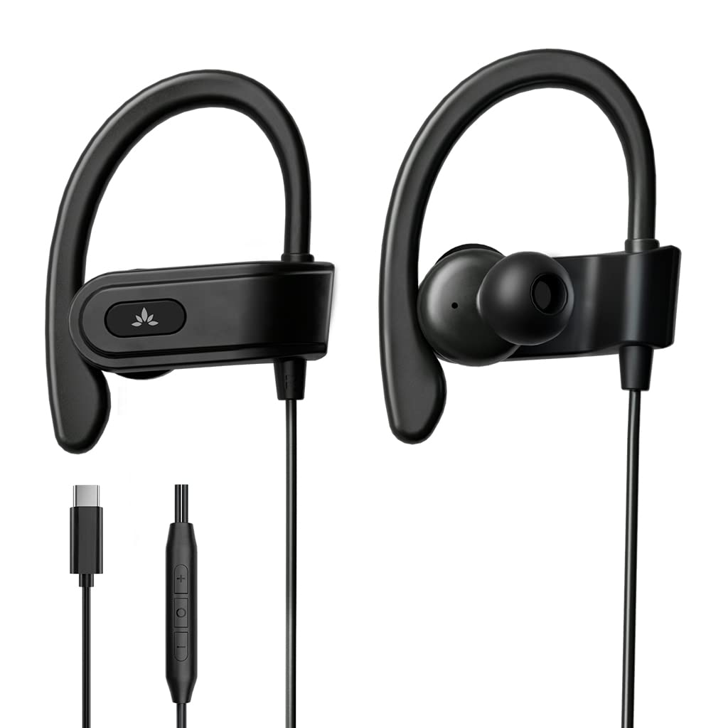 Avantree C171 front-facing earbuds showing plug and casing for clear audio