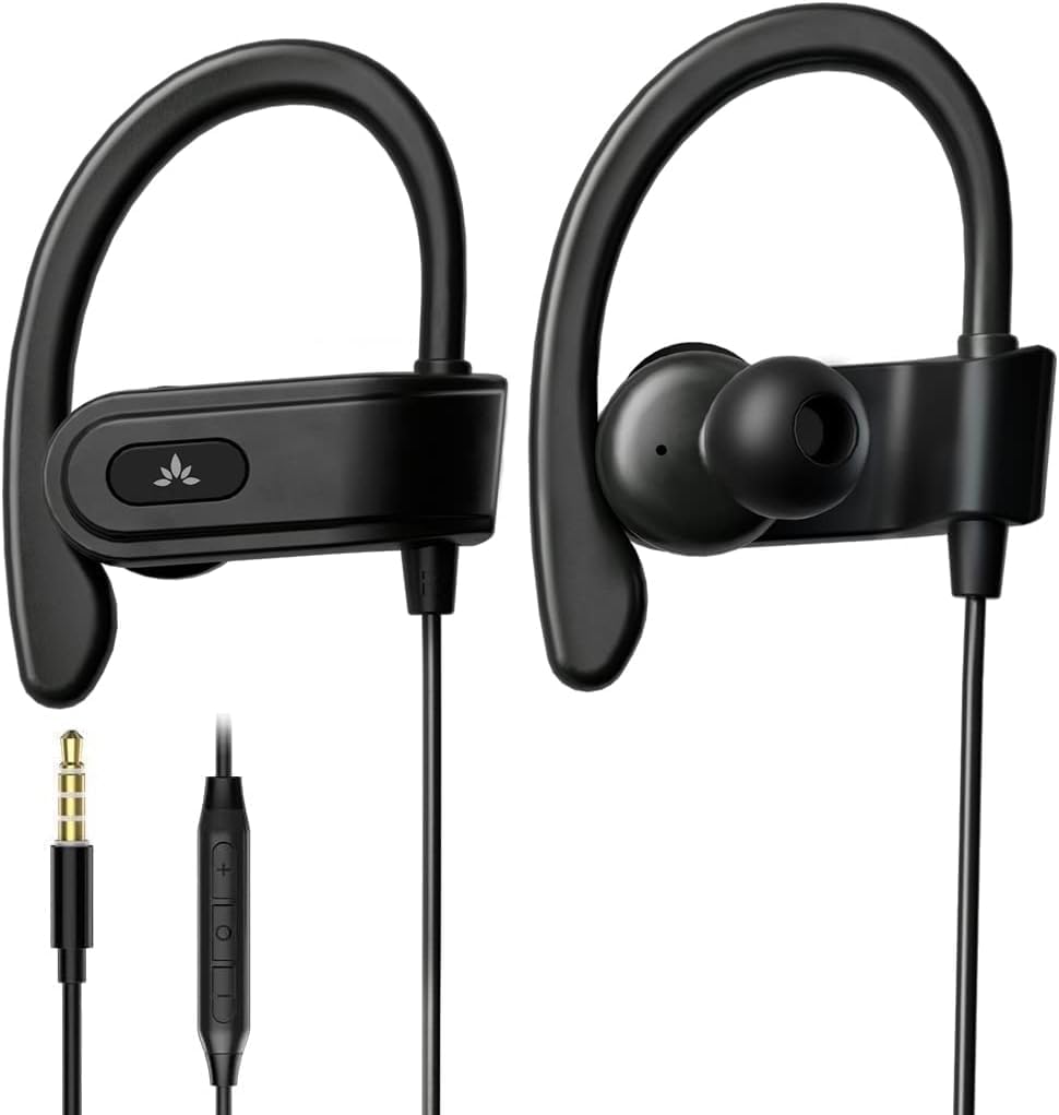 Avantree E171 front view showing earbuds and cable, clear branding and packaging benefit