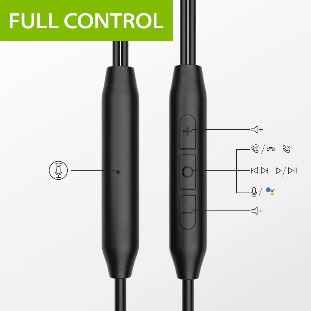 Avantree E171 worn during workout, showing secure ear-hook fit and stability benefit
