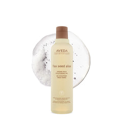Aveda Flax Seed Aloe front packaging showing product and branding benefit hold