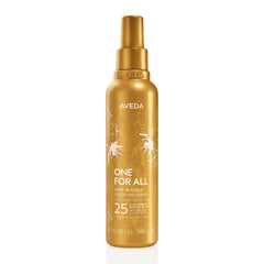 Aveda bottle front packaging showing product benefits and design