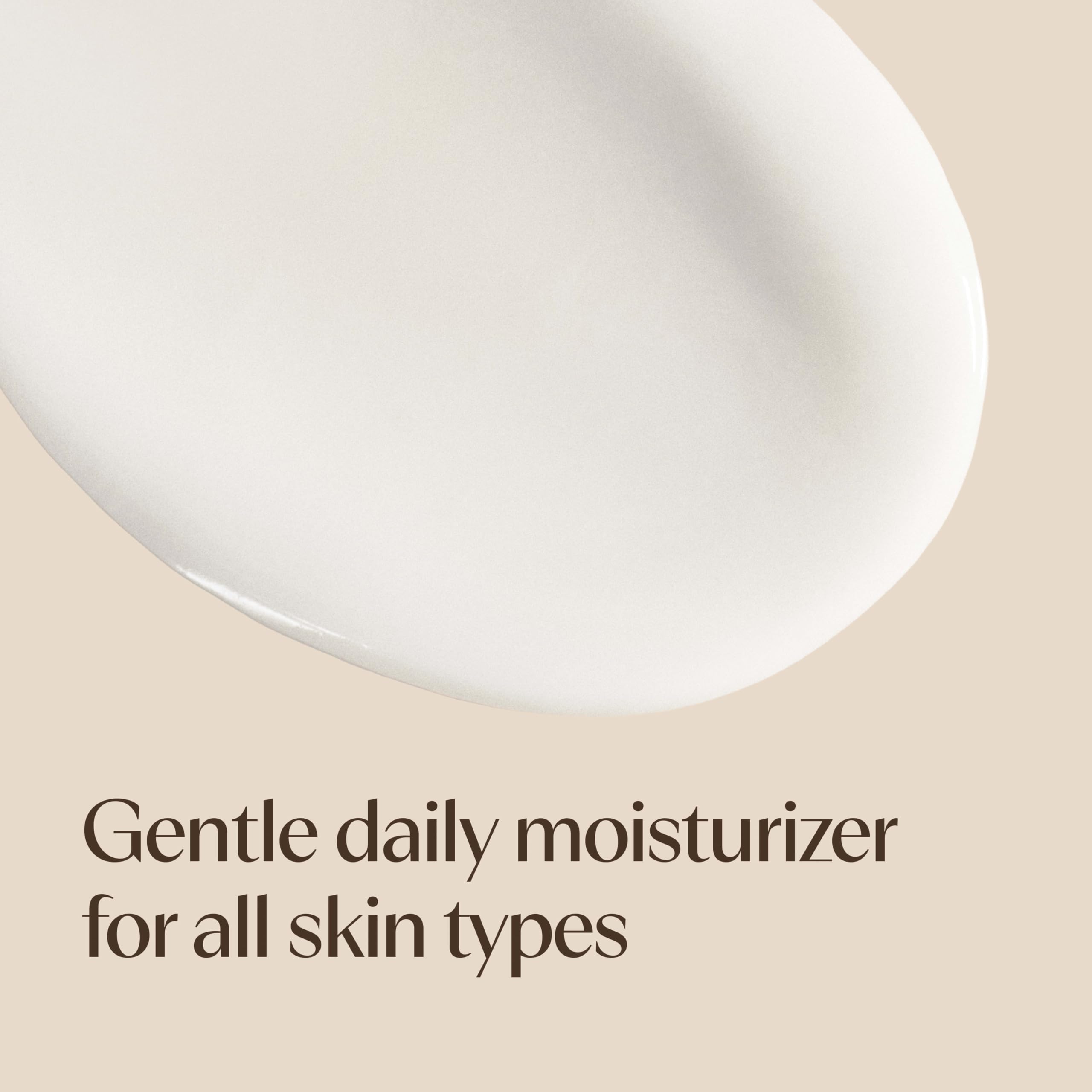 Aveeno applied on cheek demonstrating smooth finish and immediate skin comfort