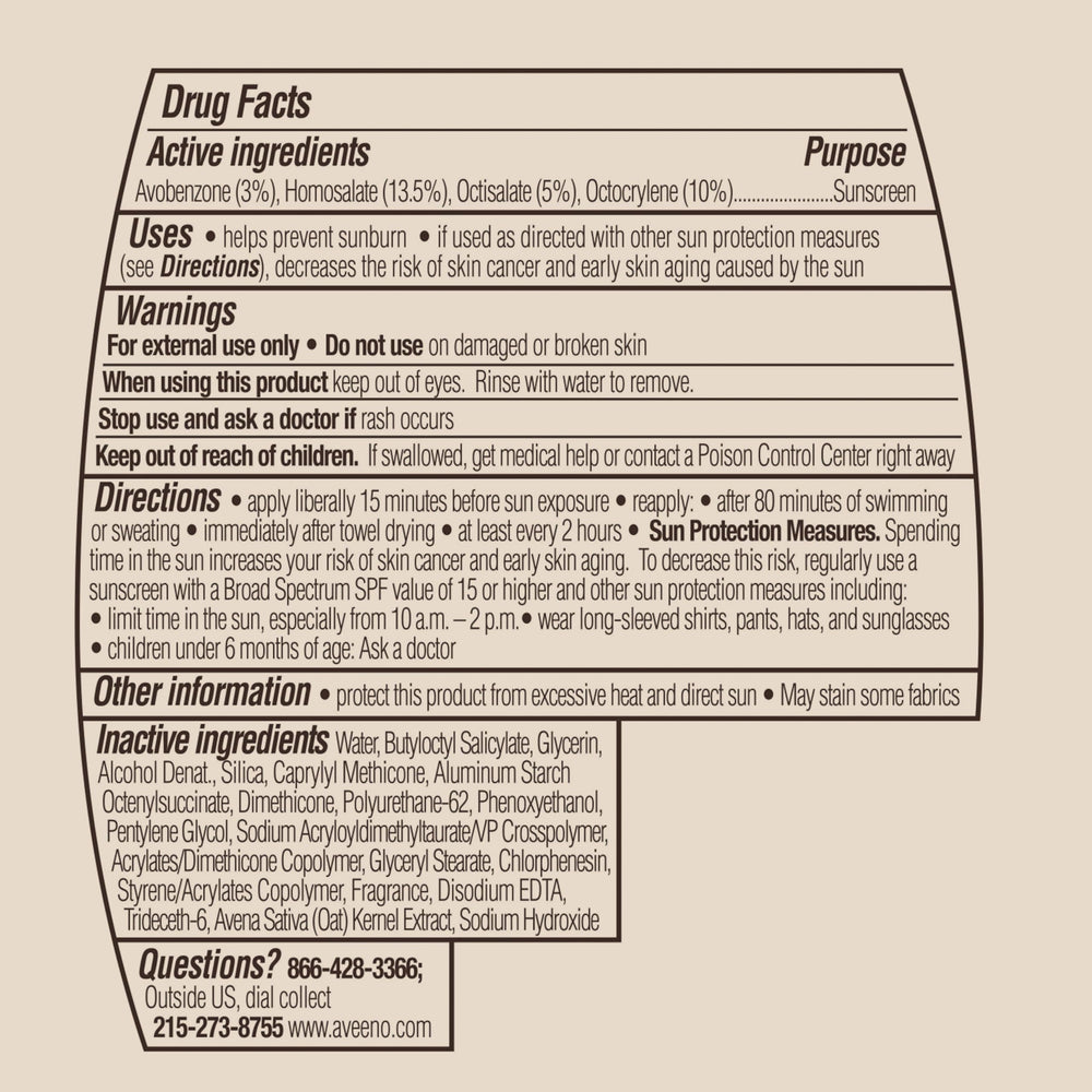 Aveeno family using sunscreen outdoors emphasizing everyday protection