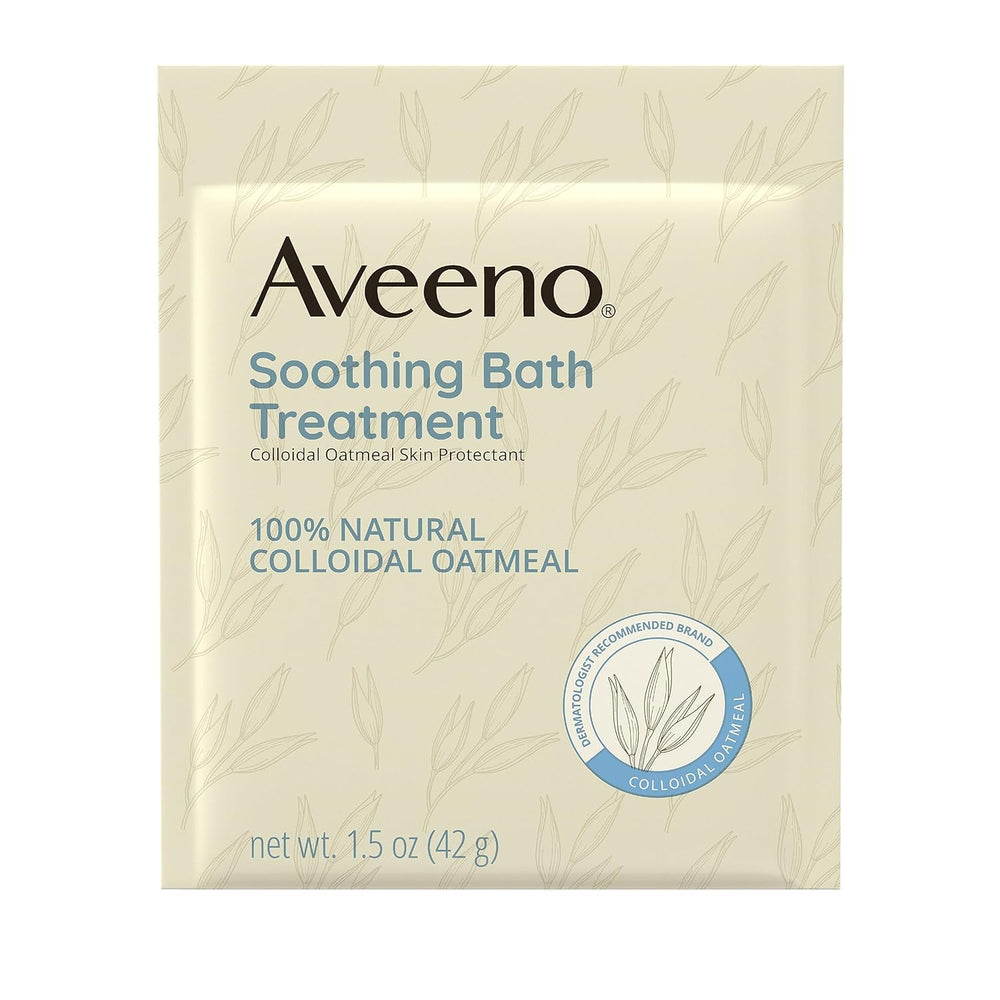 aveeno individual packet close-up highlighting single-use convenience and hygiene