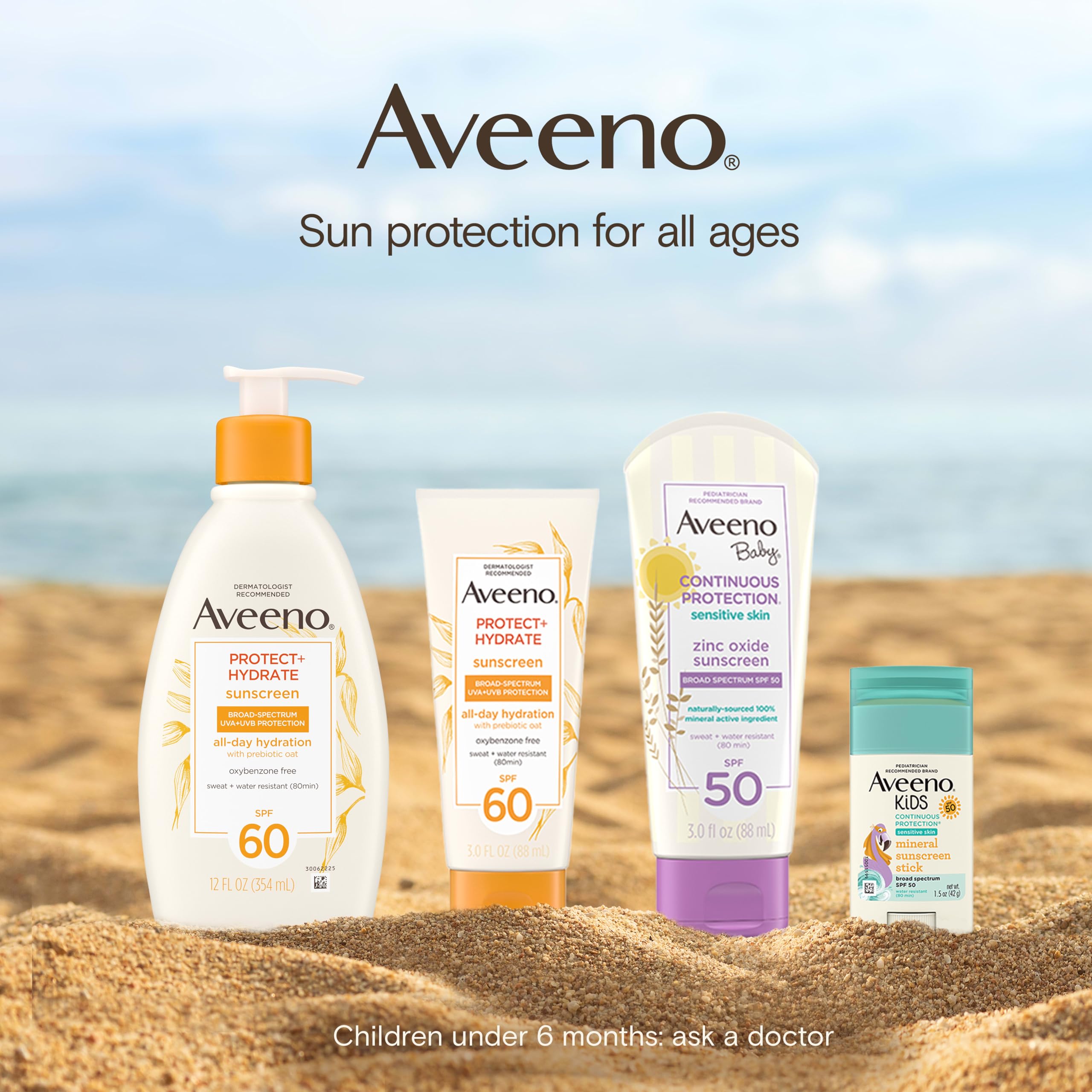 Aveeno product label close-up showing ingredient panel and formula clarity