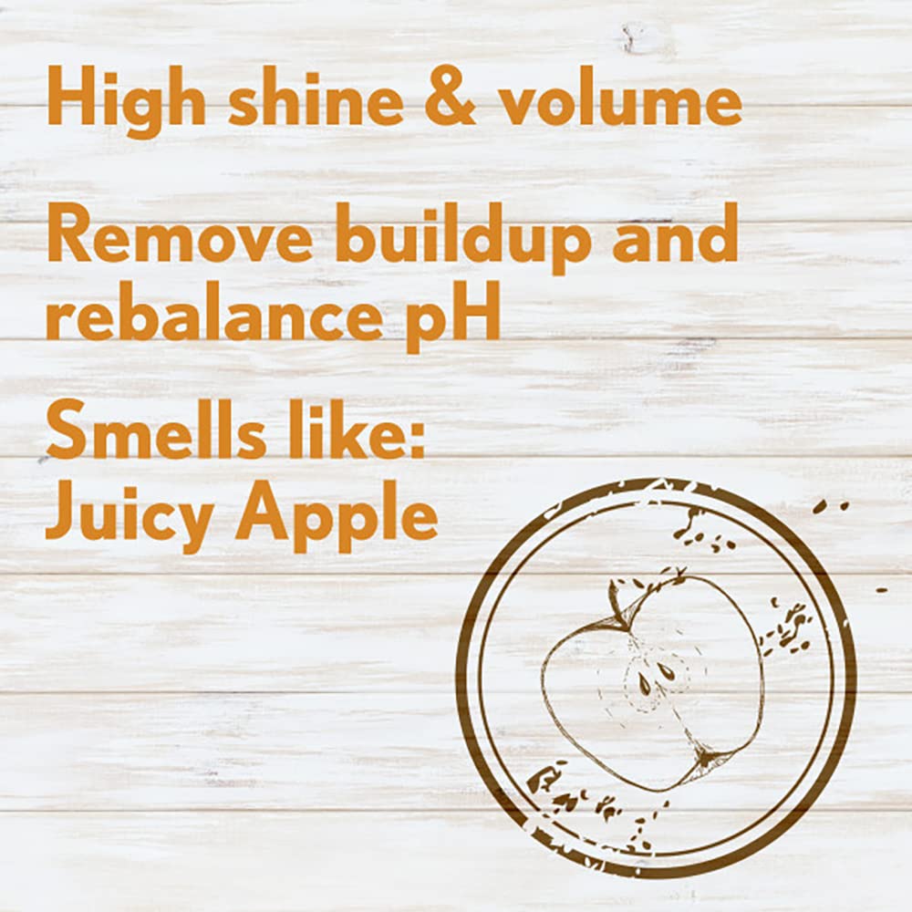 Apple cider vinegar and colloidal oat ingredients visual highlighting natural clarifying benefits
