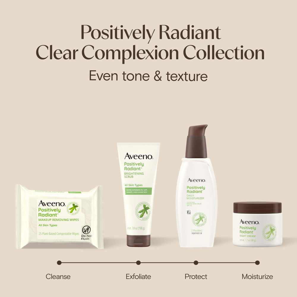 Aveeno soy extract ingredient closeup highlighting tone-correcting active benefit
