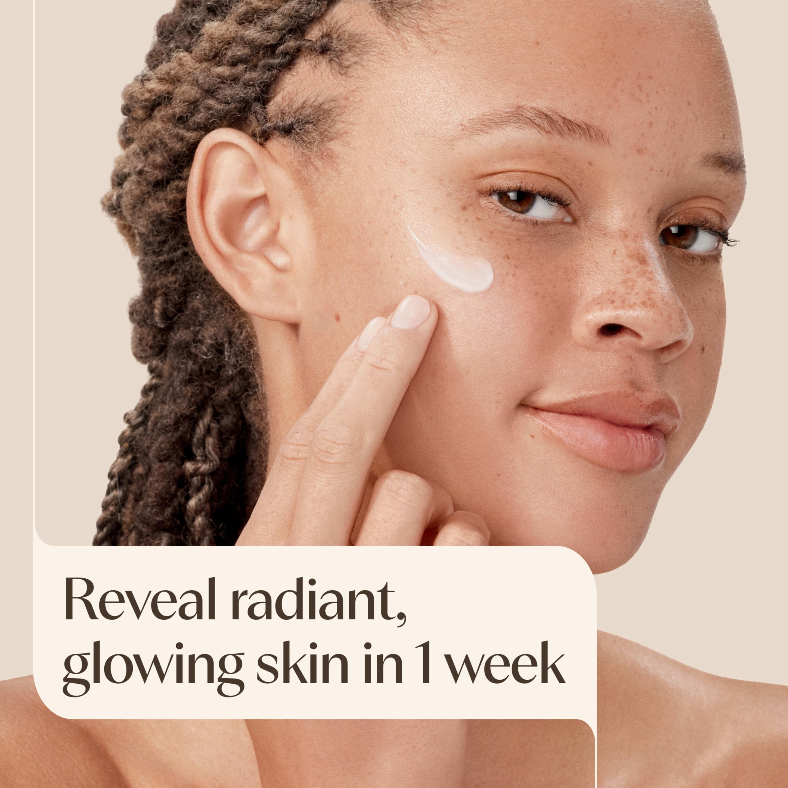 Aveeno moisturizer texture closeup illustrating lightweight, fast-absorbing hydration