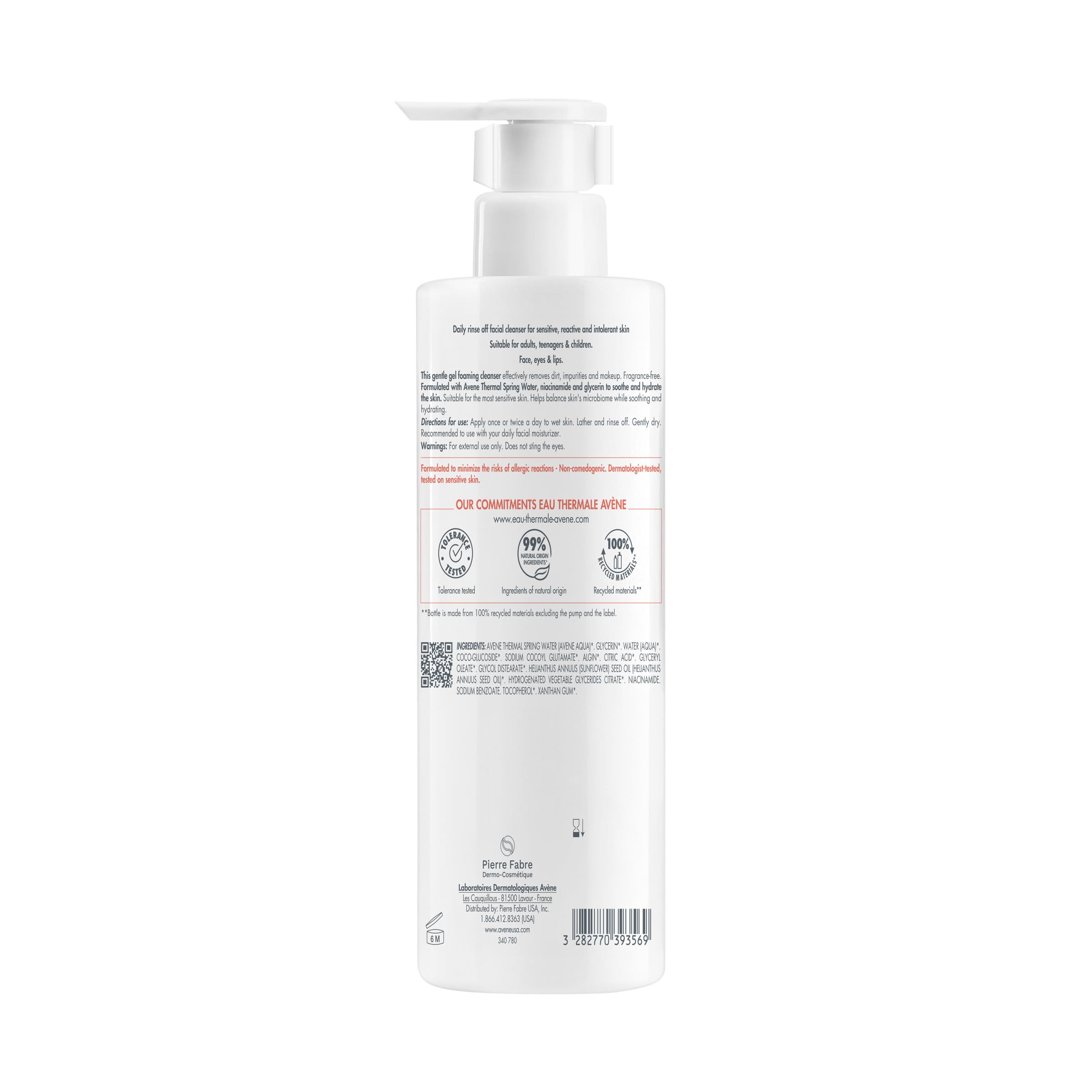 Avène bottle on bathroom shelf, lifestyle scene highlighting daily routine benefit