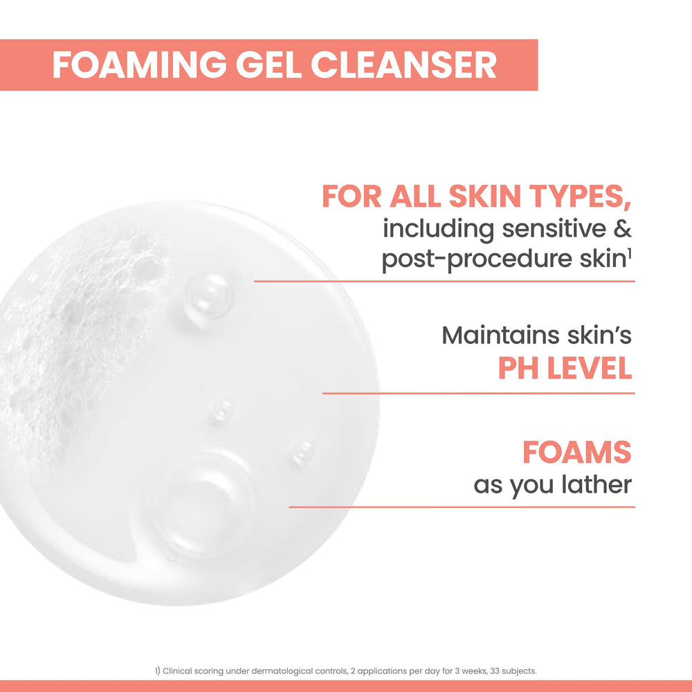 Close-up foam texture from Avène showing airy lather for effective cleansing