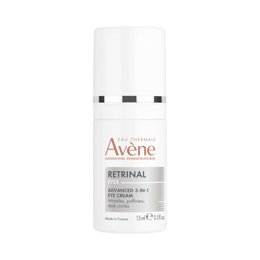 Eau Thermale Avène front jar view showing compact 0.5 oz eye cream and branding benefits
