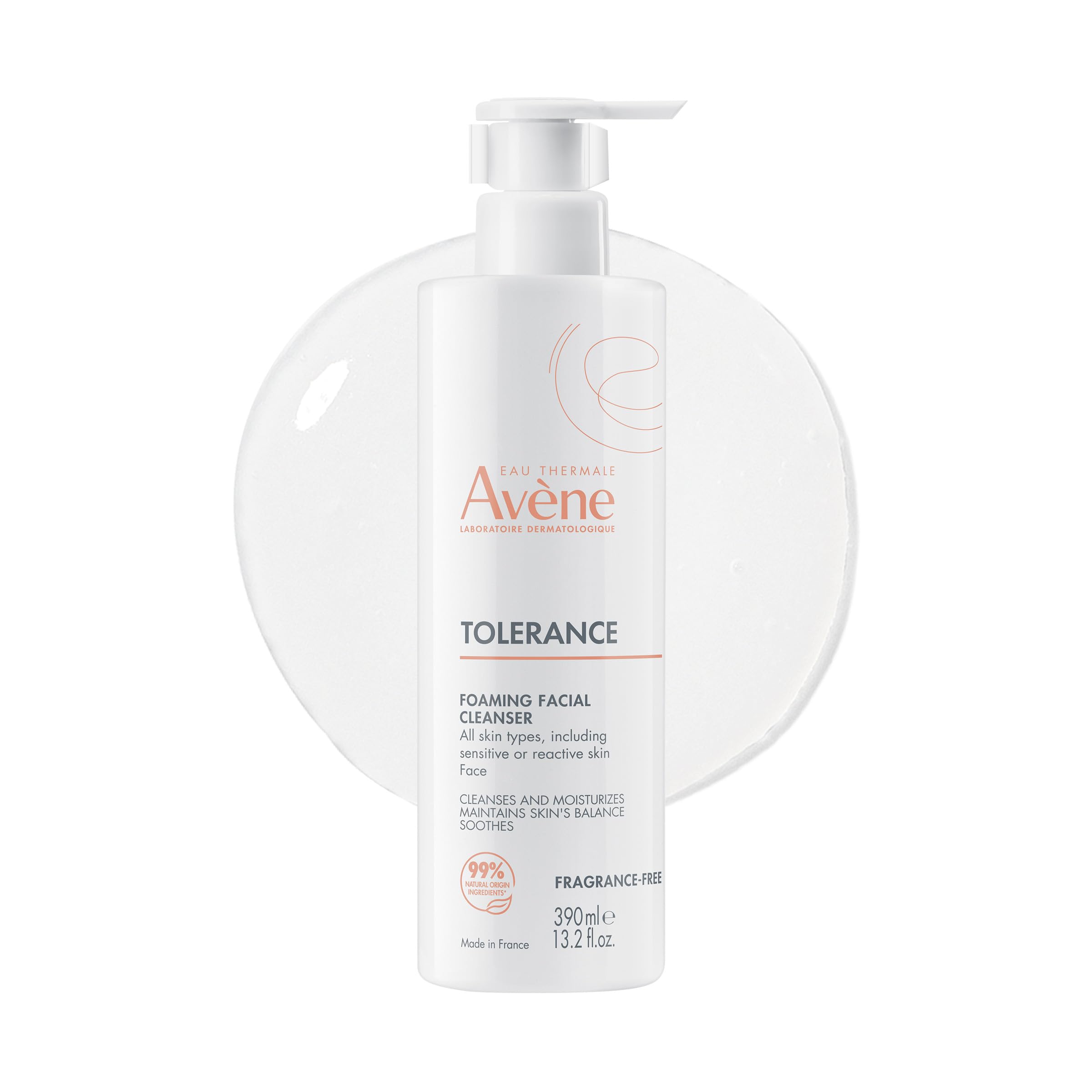 Avène Tolérance front bottle showing label and size, highlighting gentle cleansing