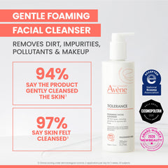 Avène pump and cap detail, demonstrating easy dispensing and controlled use