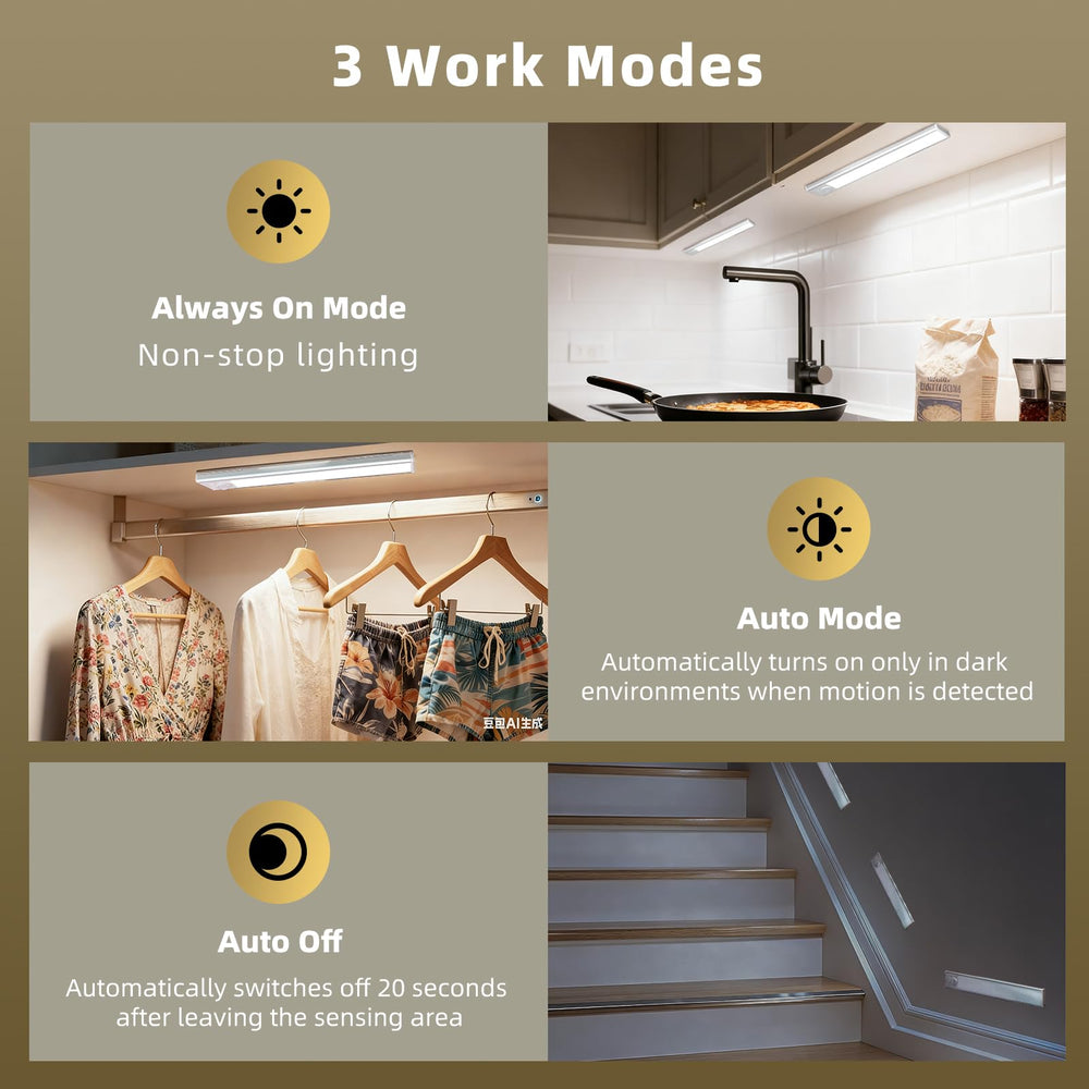 AVEVA lighting on stairs activating by motion for safer nighttime navigation benefit