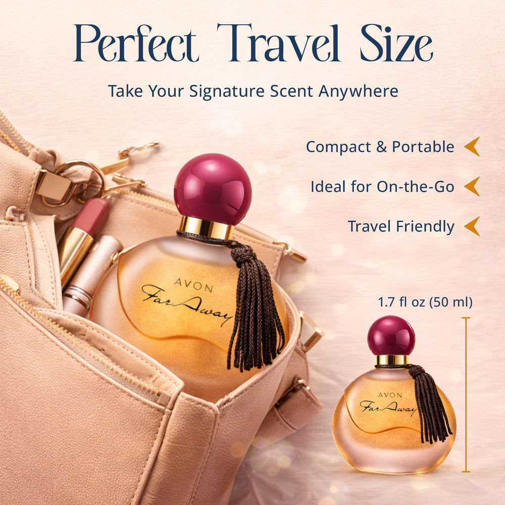 AVON Far Away wrapped as a gift illustrating presentation and gifting appeal