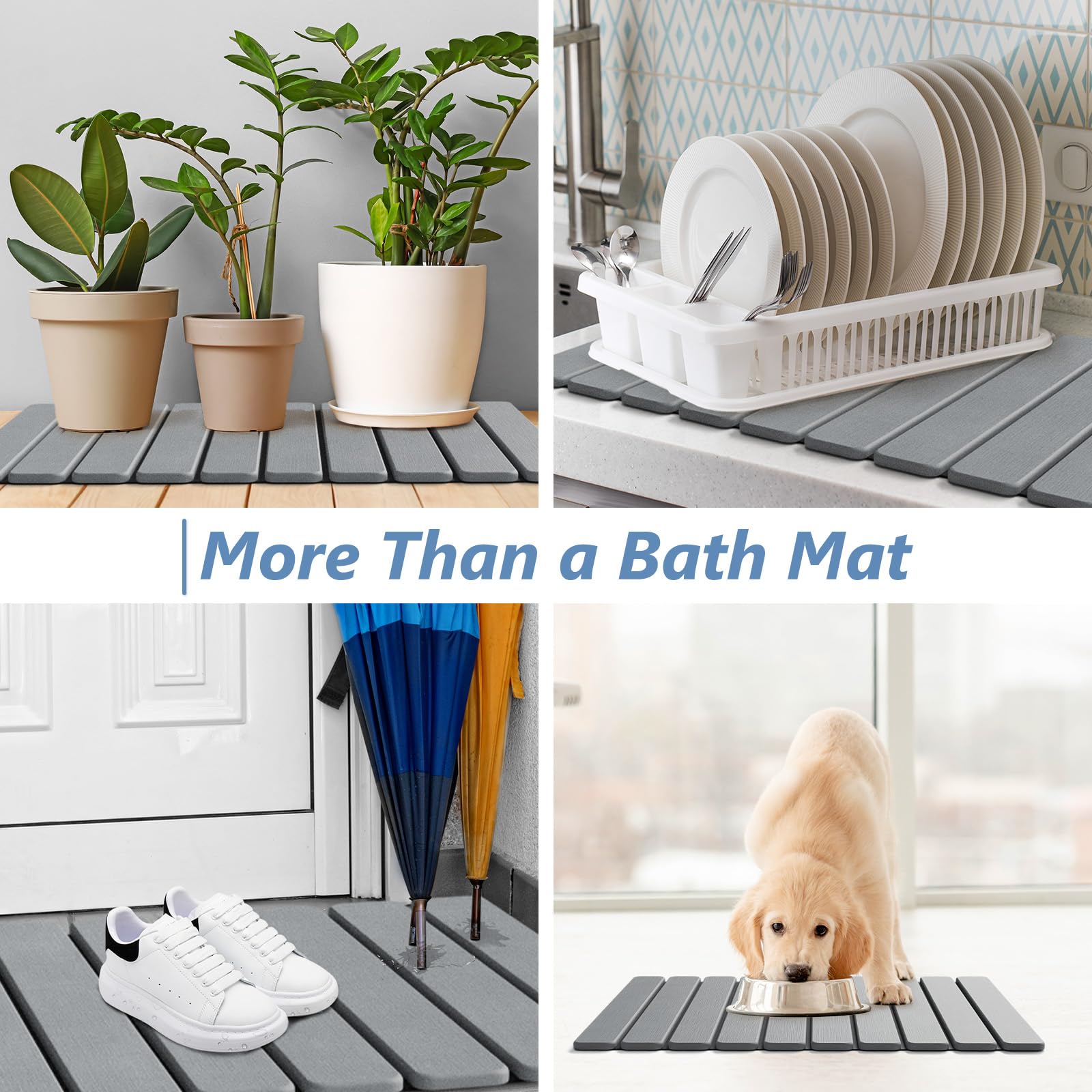 AWW mat with foot to show 23.6x15.5 size and user comfort