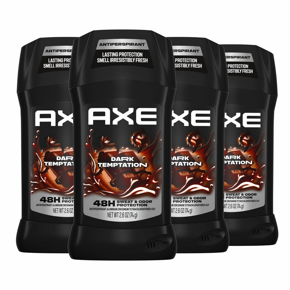 AXE Dark Temptation front packaging showing fresh stick and branding for confidence