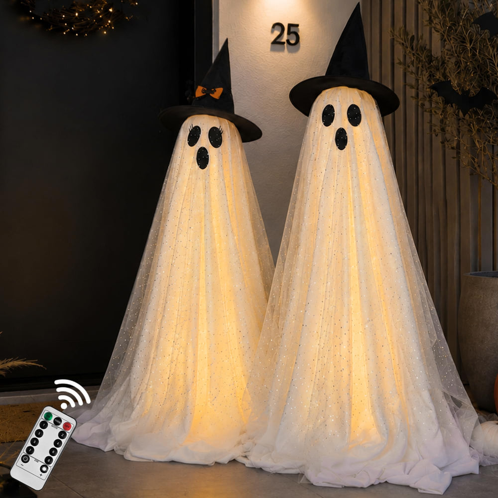 AYGXU front view of both ghost figures showing height and presence