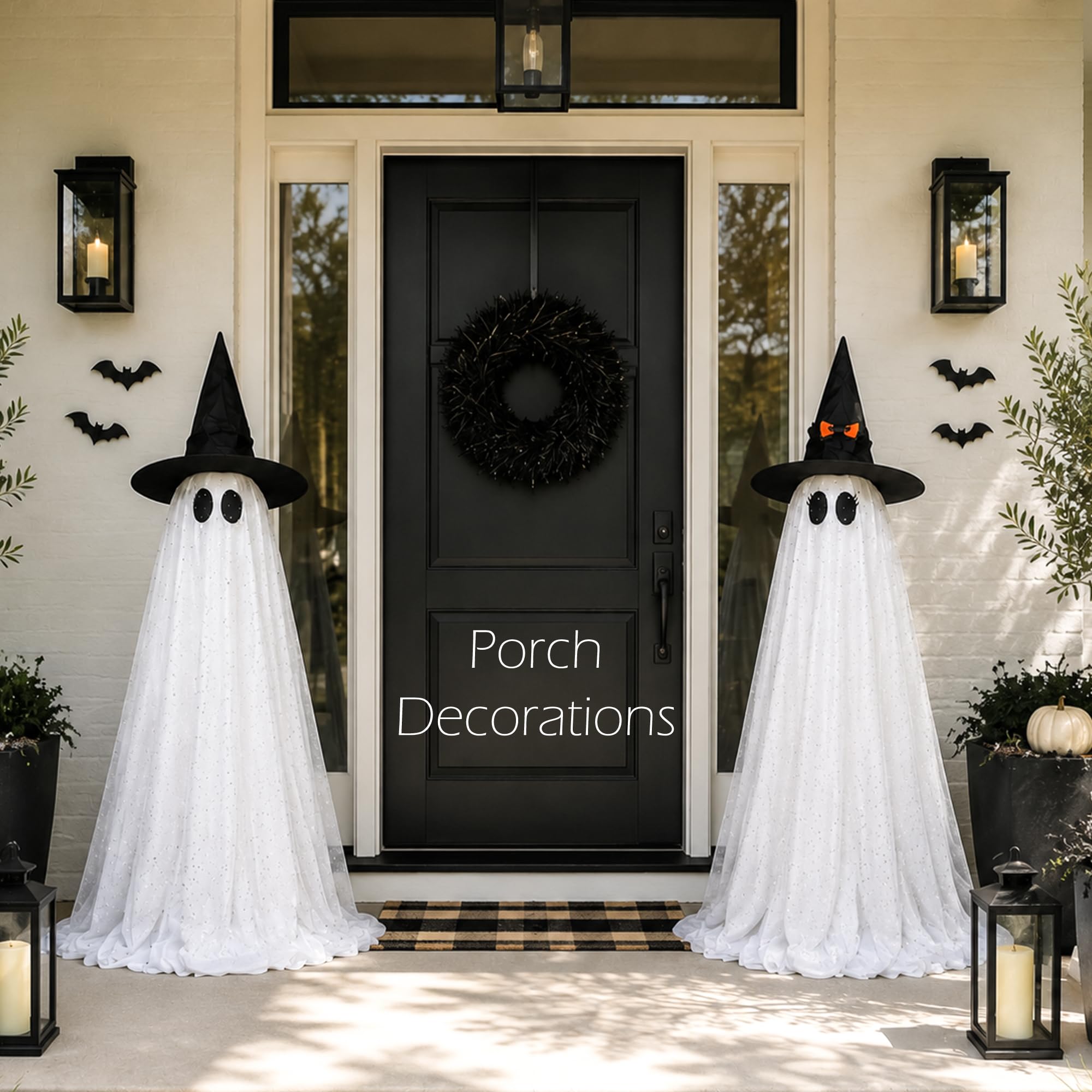 AYGXU ghosts in garden party scene enhancing Halloween atmosphere