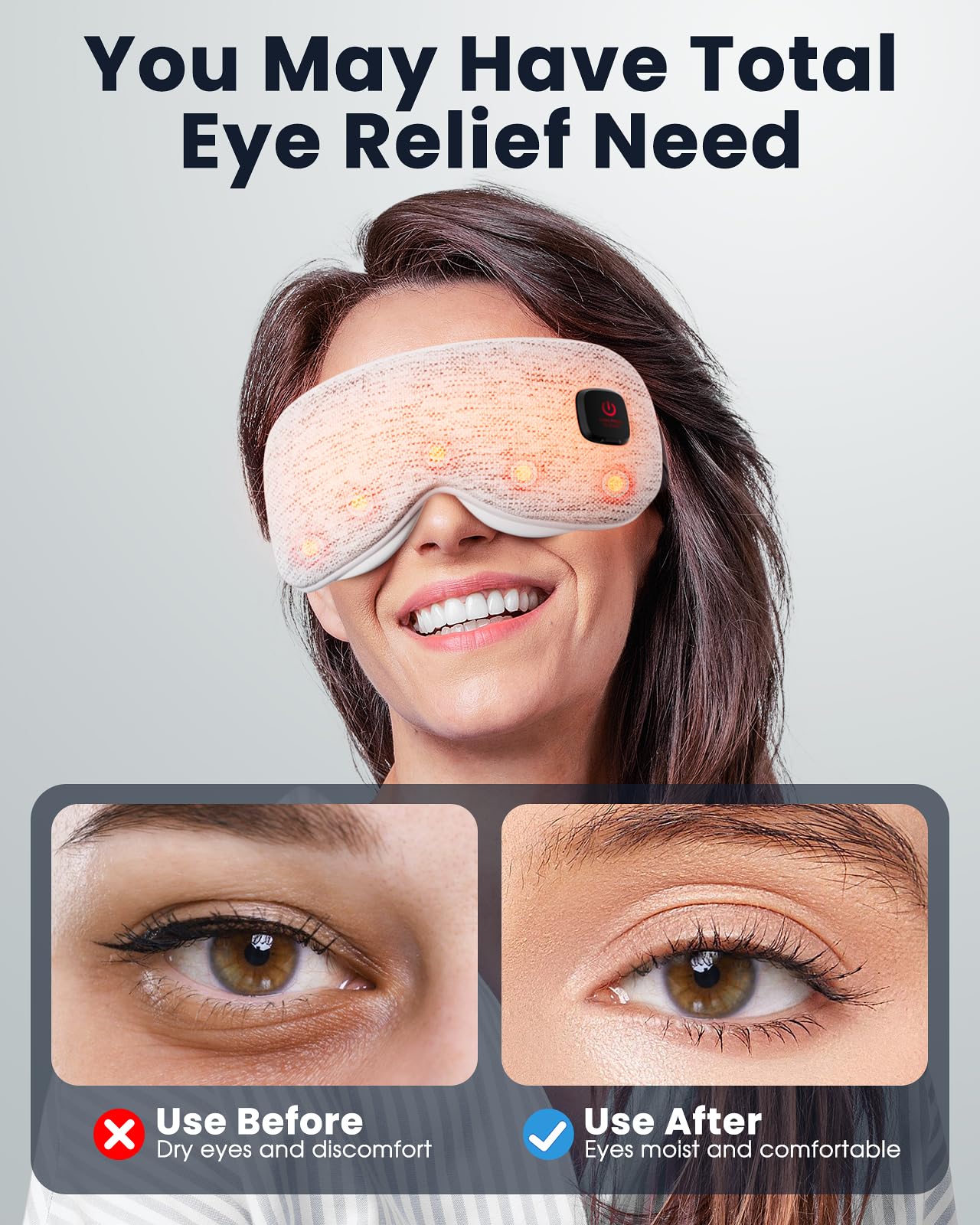 Azang eye mask two replaceable shells displayed for hygiene convenience