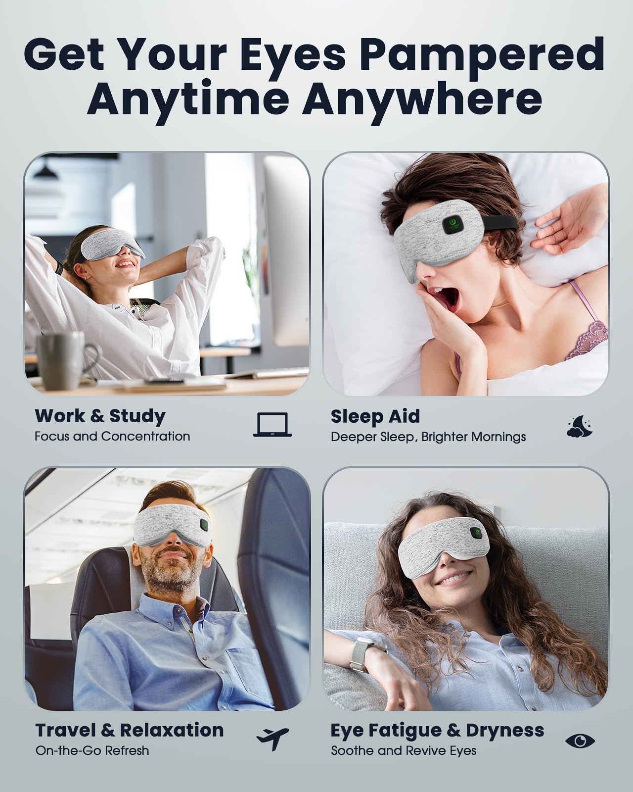 Azang eye mask detachable washable cover detail for easy cleaning