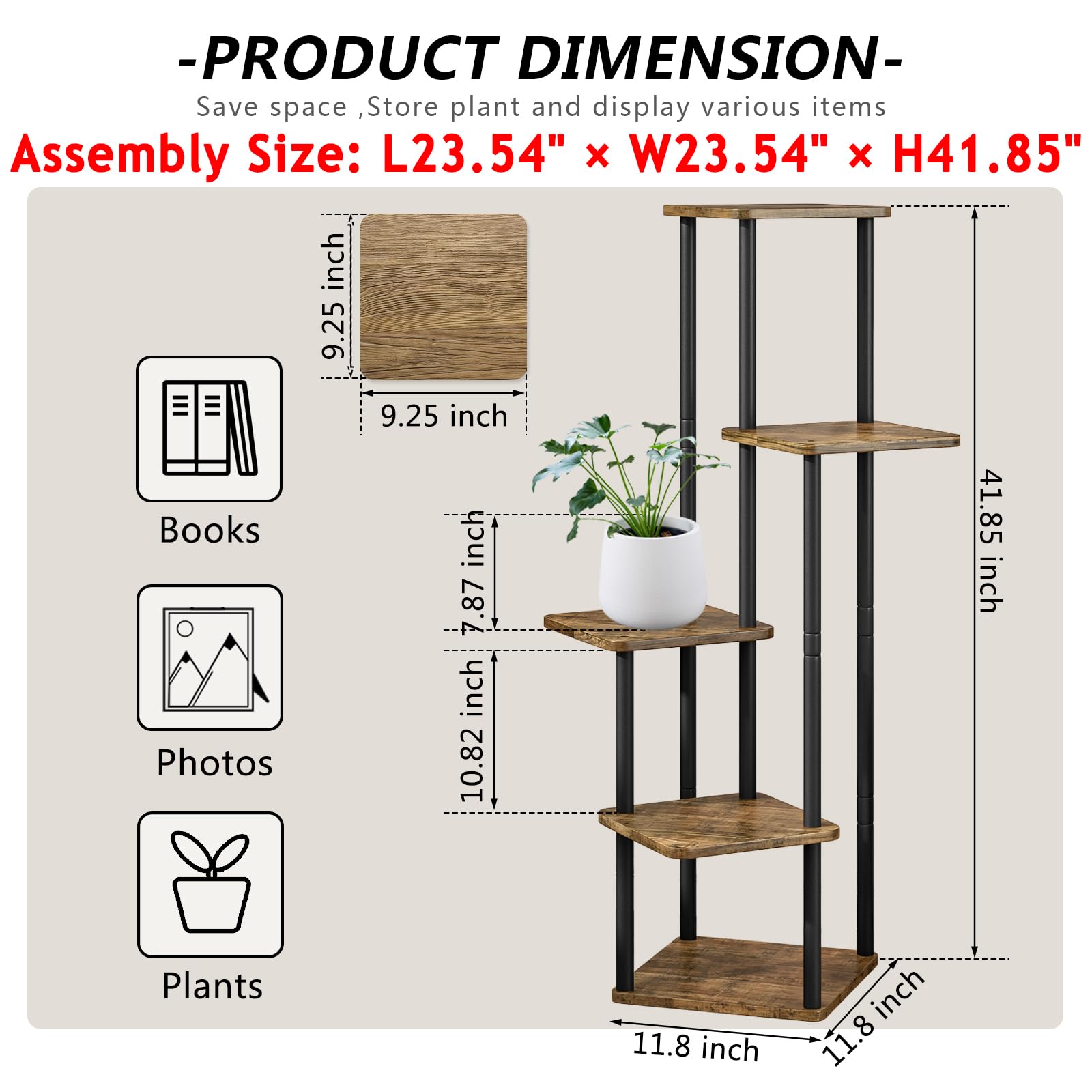 AZERPIAN plant stand in living room with pots showing attractive display
