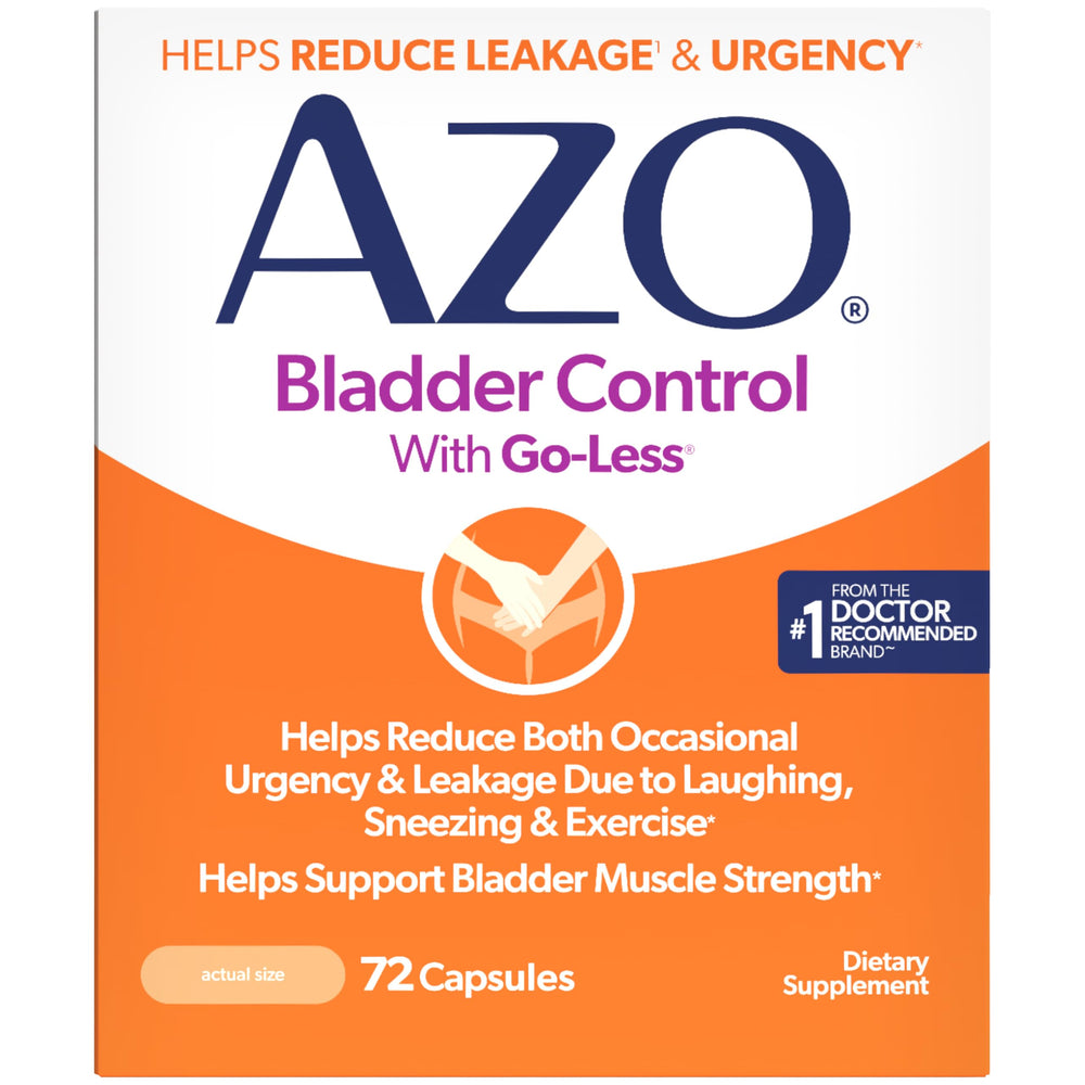 AZO front jar view showing bottle and clear labeling for quick recognition and confidence