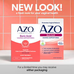 AZO single 600mg boric acid suppository close-up with capsule visible for product detail