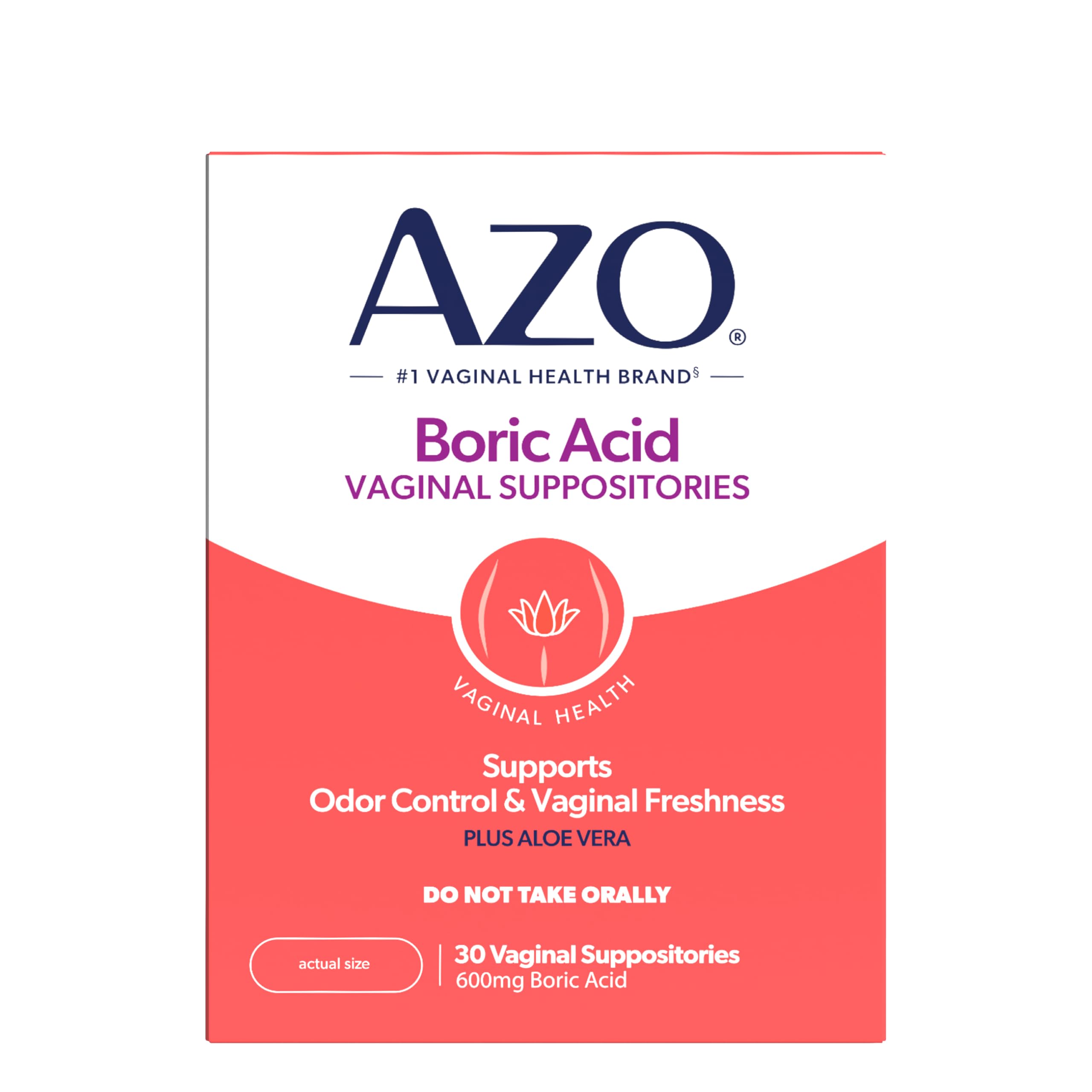 AZO front packaging showing 30-count box and brand for clear identification and confidence