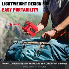 Azocek close-up of 400LM LED work light showing adjustable angle and clarity