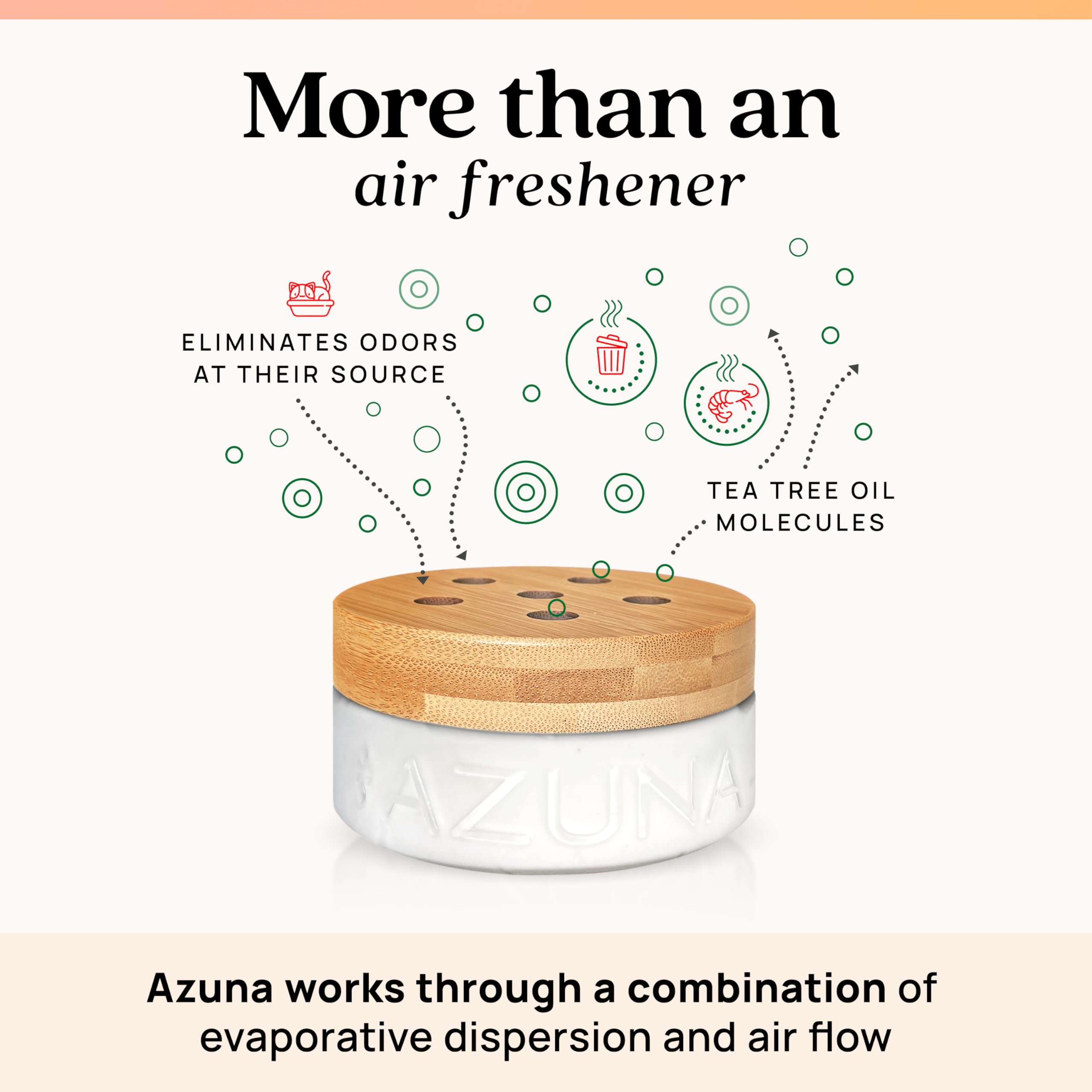 close-up of Azuna gel texture emphasizing natural tea tree oil freshness