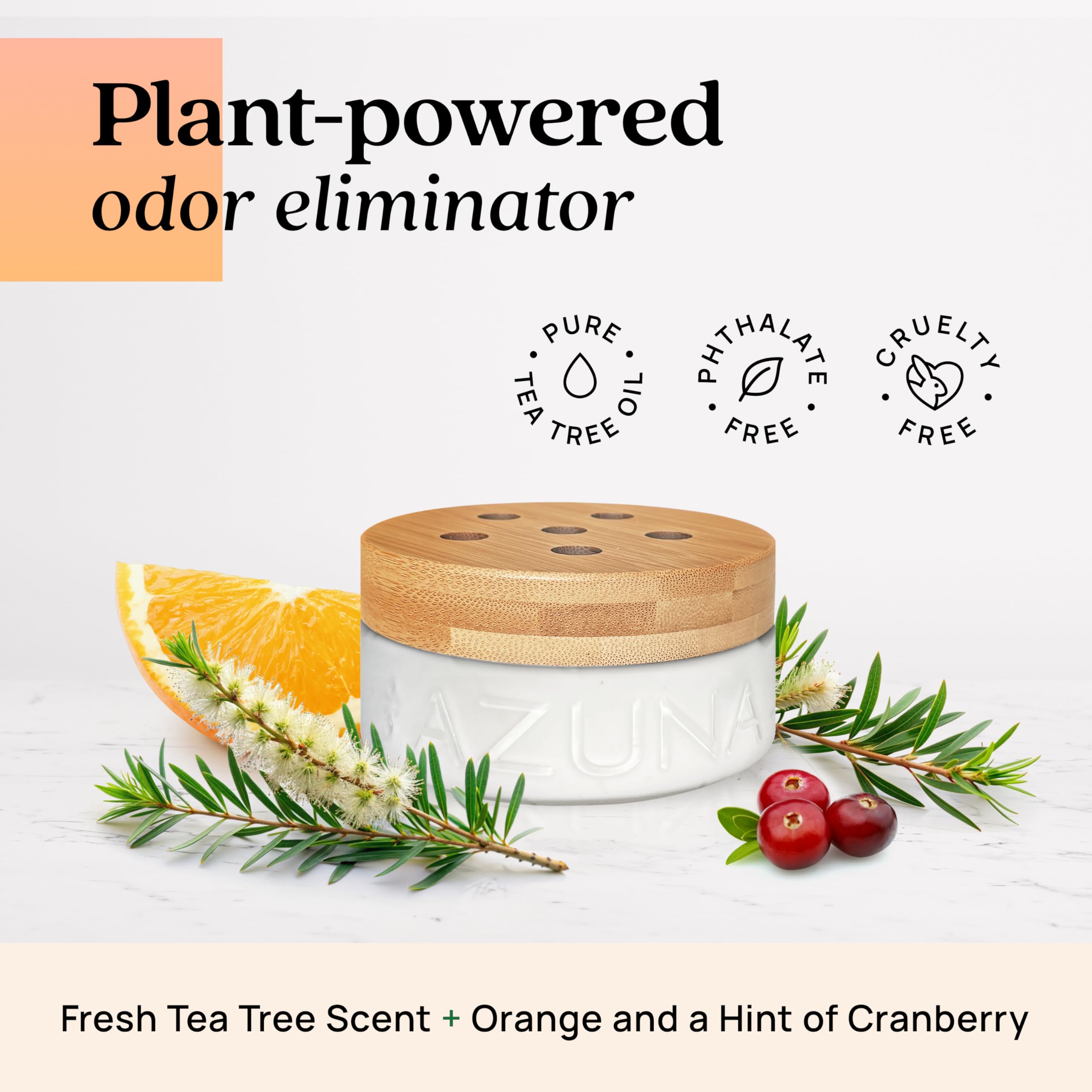 Azuna label details highlighting ingredients and non-toxic benefits