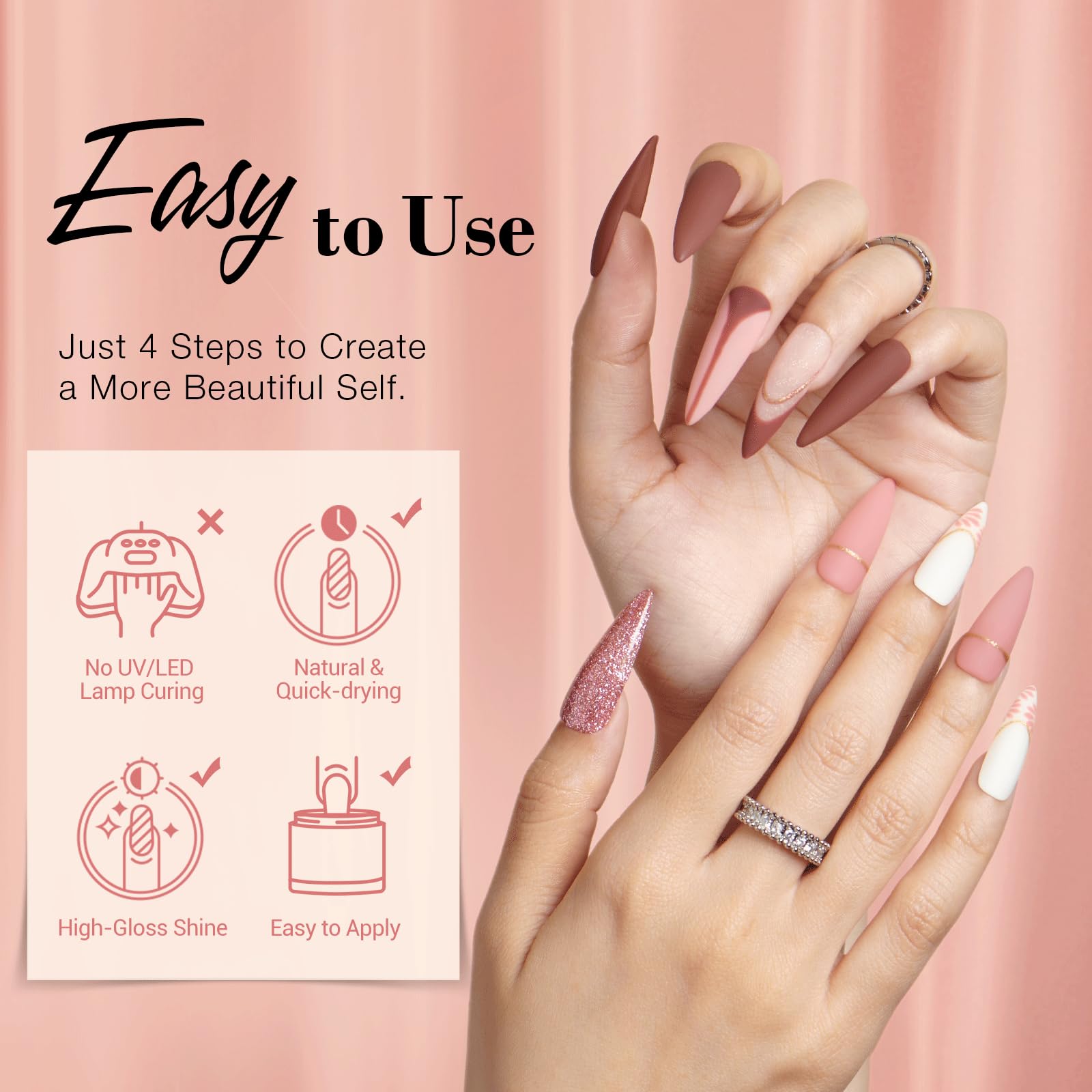 AZUREBEAUTY powder pouring action demonstrating easy dipping and minimal waste