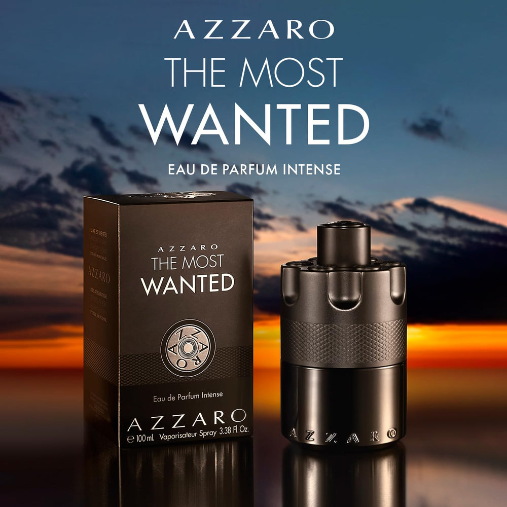 Azzaro side angle of cylindrical bottle emphasizing masculine silhouette and grip