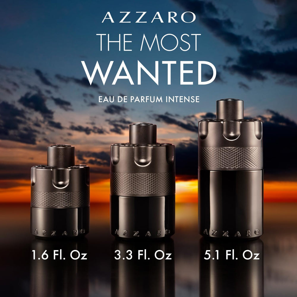 Azzaro bottle surrounded by cardamom pods and toffee illustrating key fragrance notes