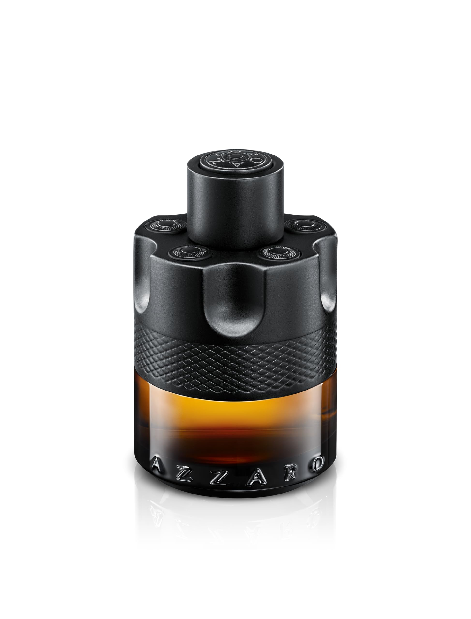 Azzaro amber juice closeup revealing warm color and luxurious vibe