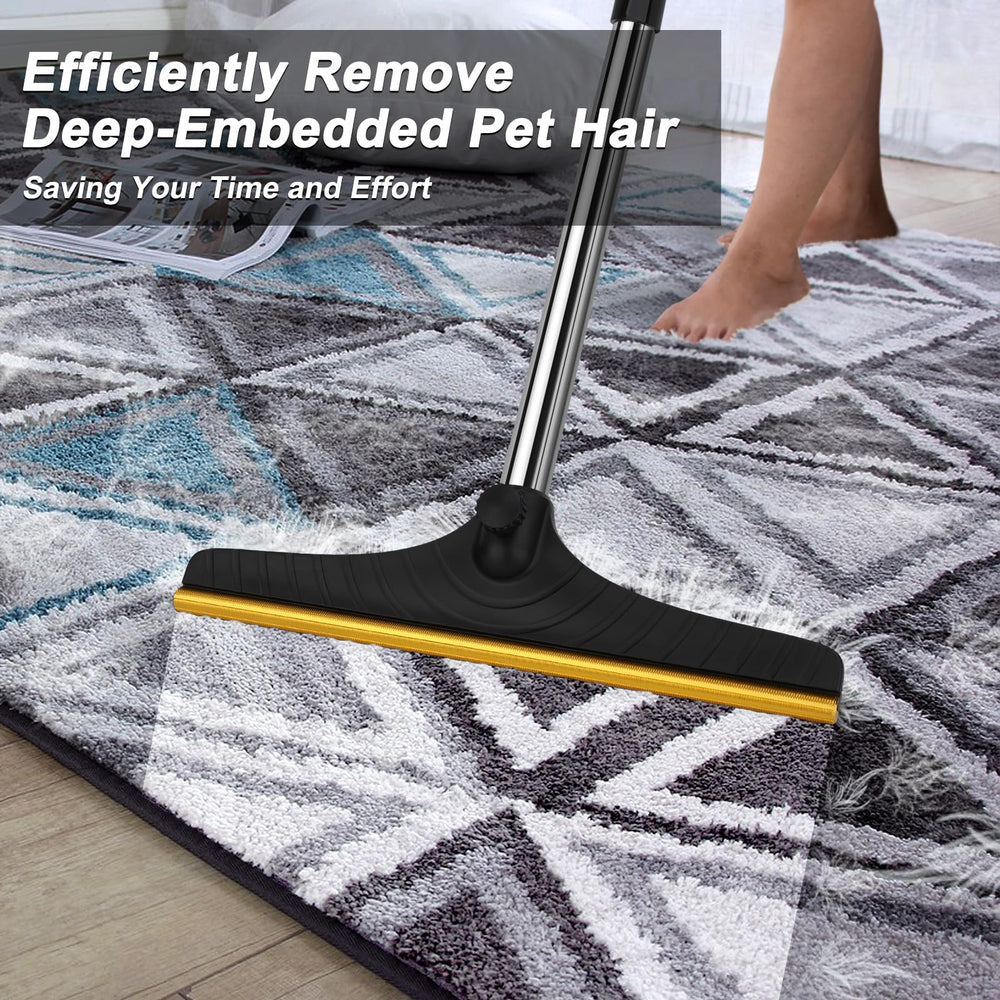 B-Land carpet rake metal teeth close-up showing durable design for lifting embedded pet hair