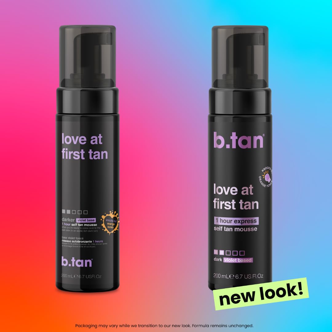 b.tan application on arm using mitt for streak-free blending benefit