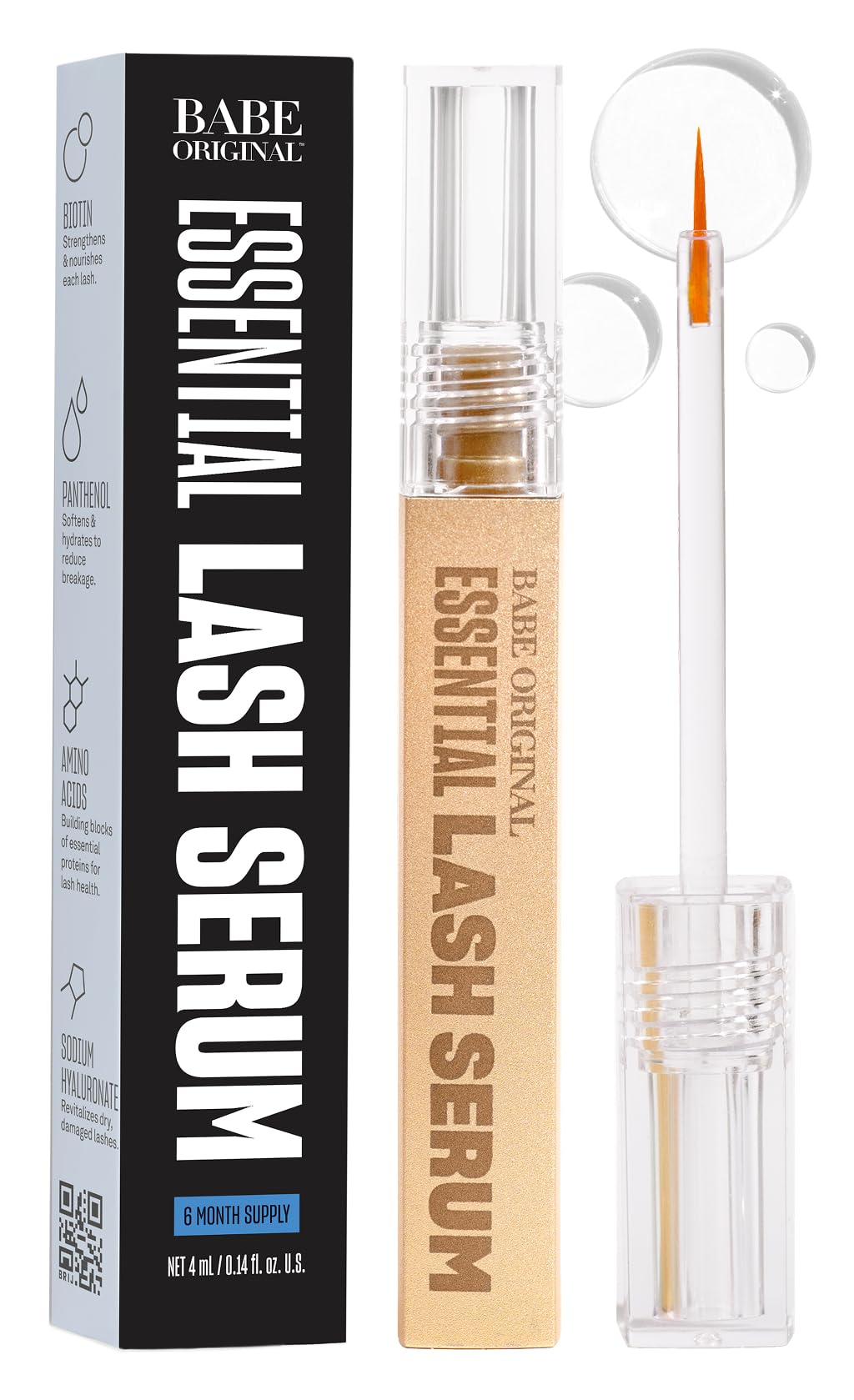 Babe Original front packaging showing compact 4mL tube and brand benefit